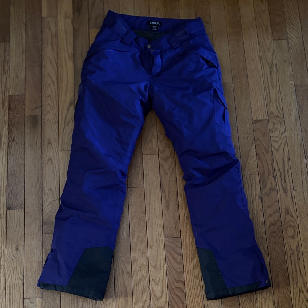 TSLA Women's Vibrant Purple Snow Pants